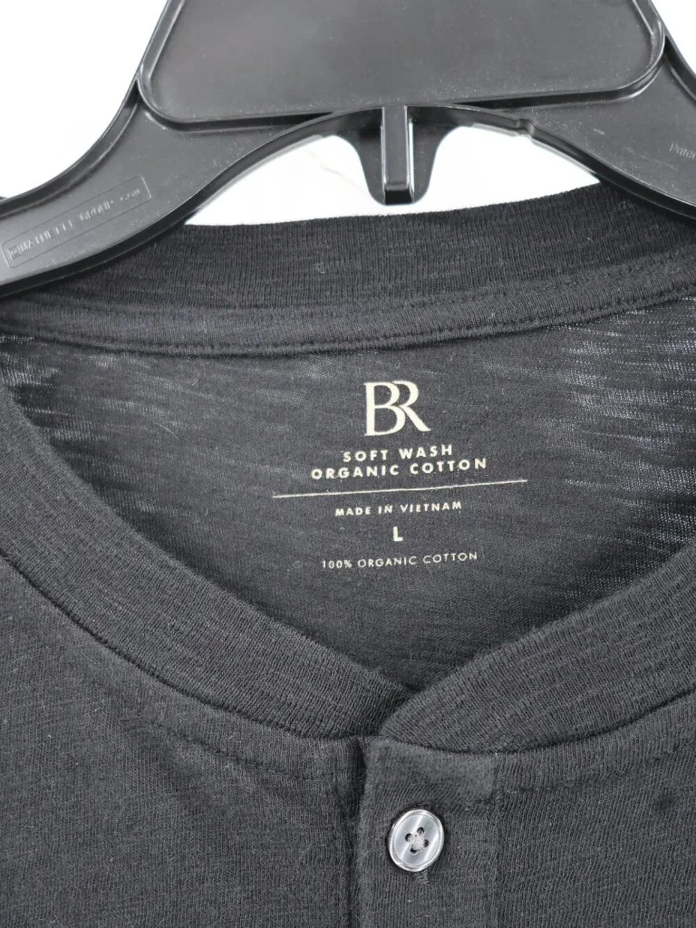 NWT Banana Republic Henley Shirt Mens Large Soft Wash Organic Cotton Long Sleeve